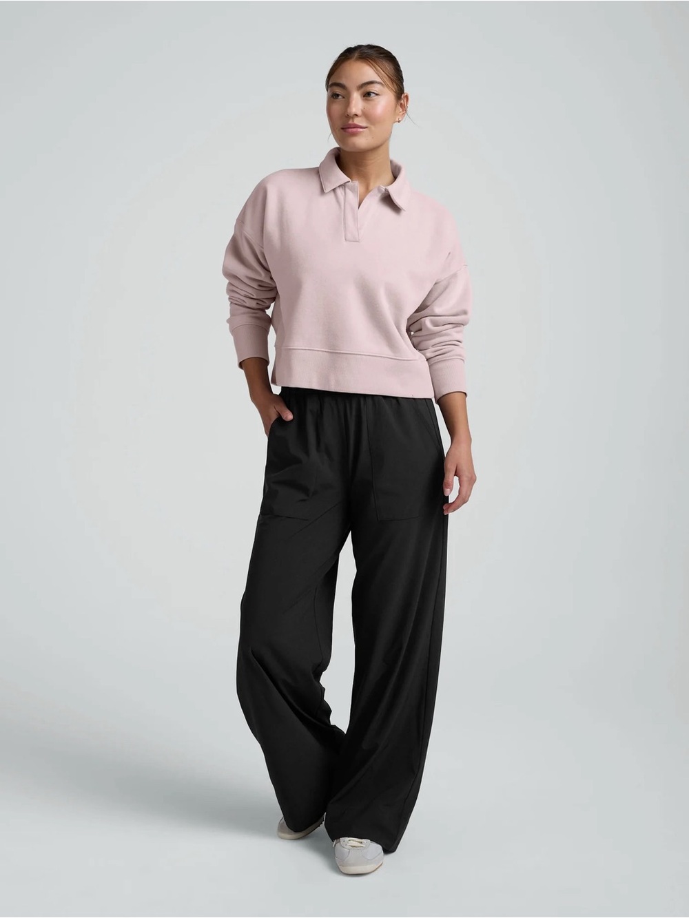 Beyond Yoga LuxeFleece Collared Sweatshirt  $128